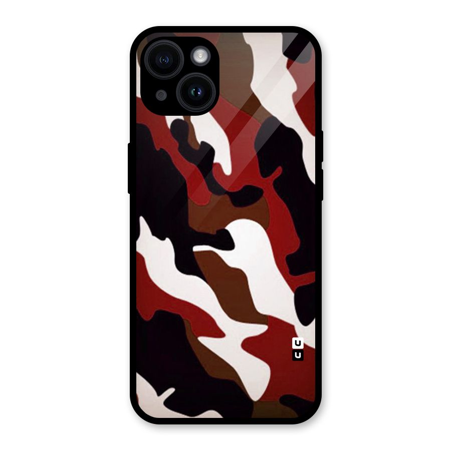 Leapord Pattern Glass Back Case for iPhone 14