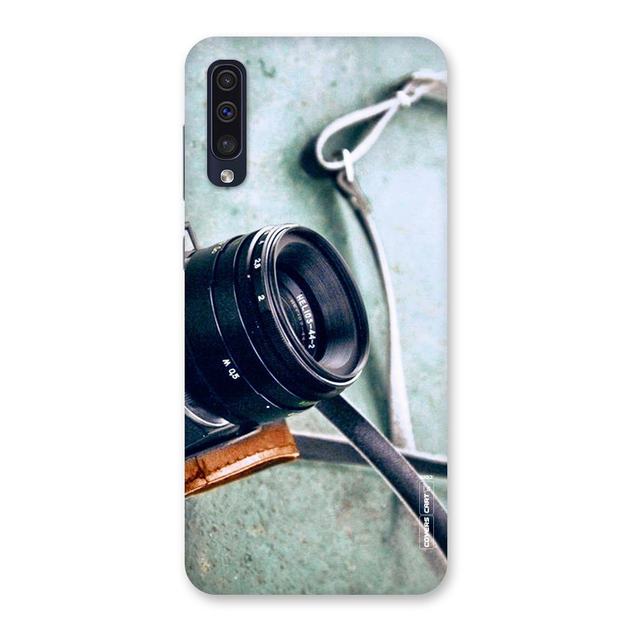 Leather Camera Lens Back Case for Galaxy A50s