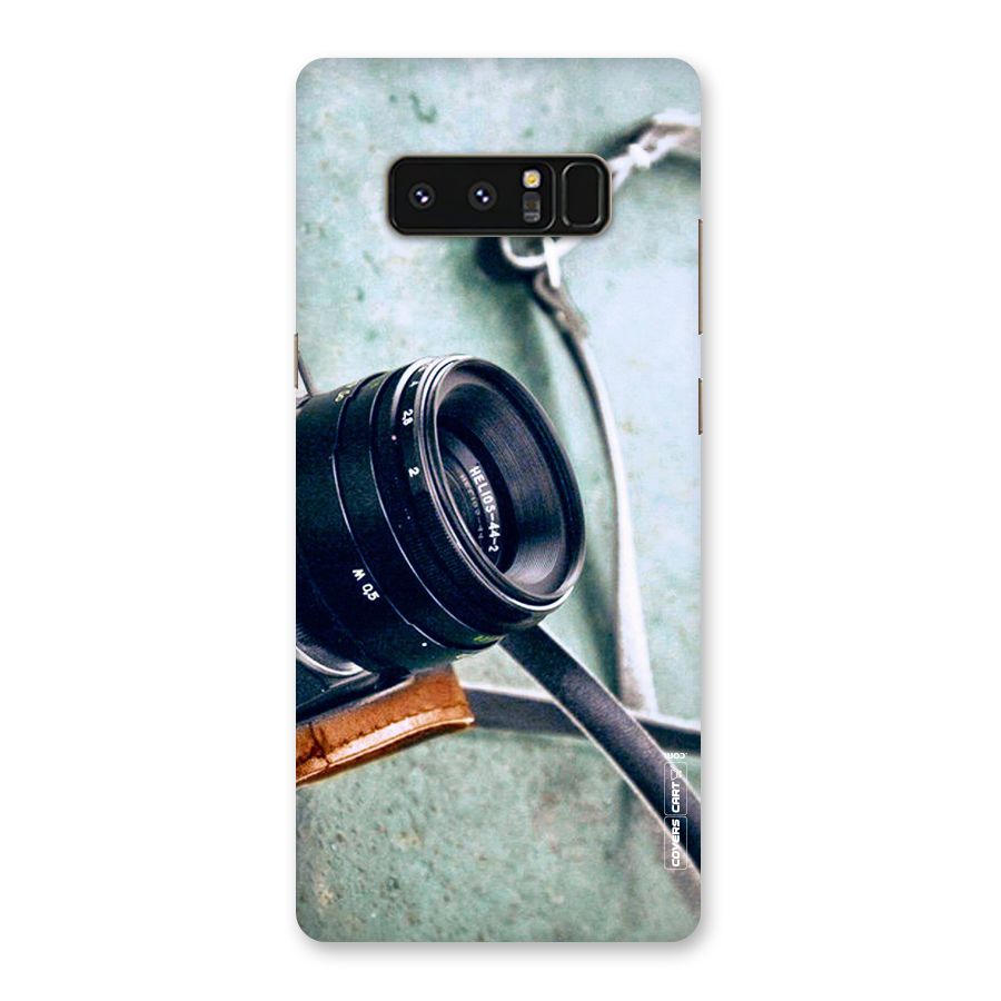 Leather Camera Lens Back Case for Galaxy Note 8