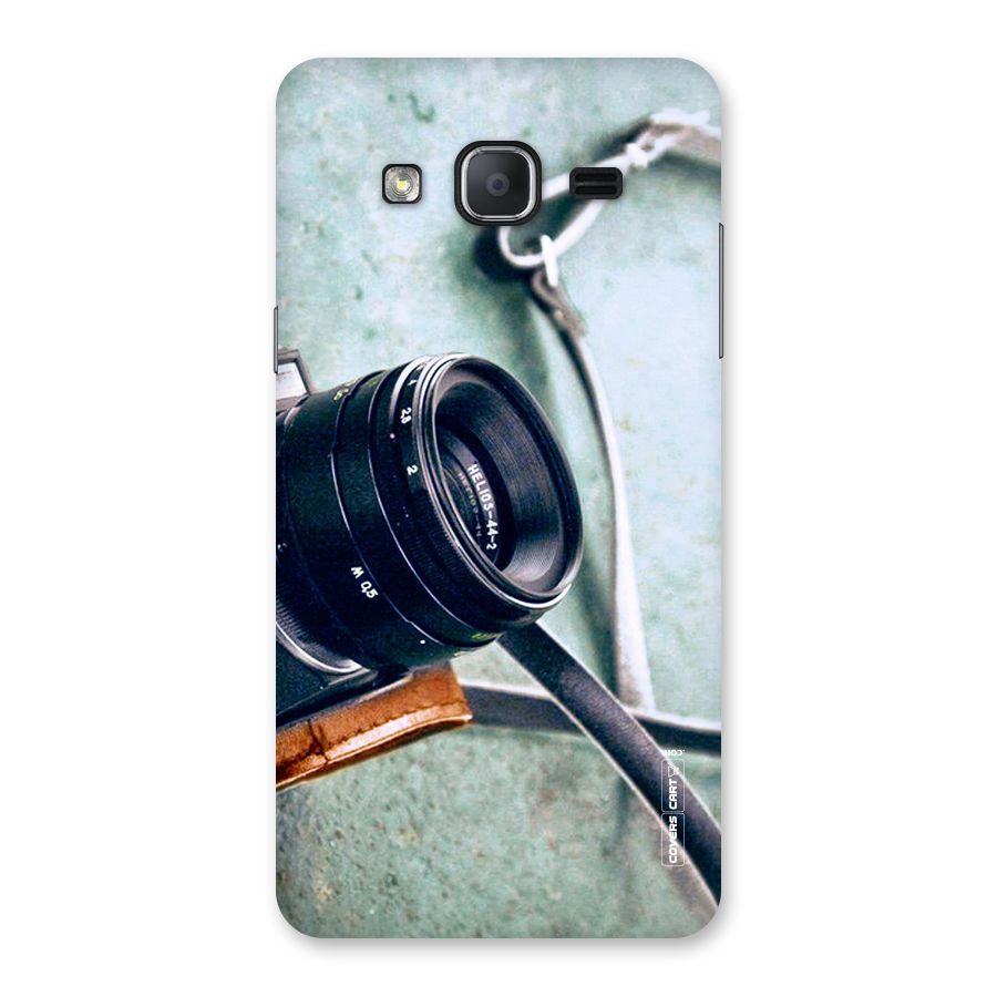 Leather Camera Lens Back Case for Galaxy On7 2015