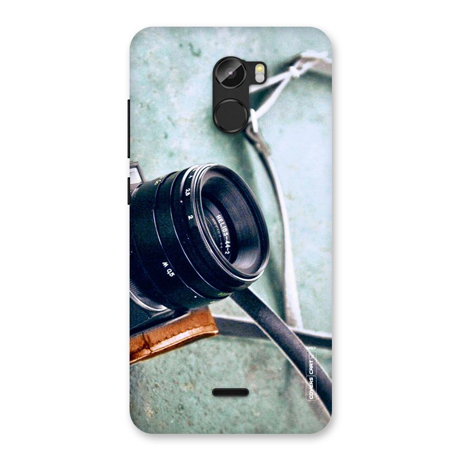 Leather Camera Lens Back Case for Gionee X1