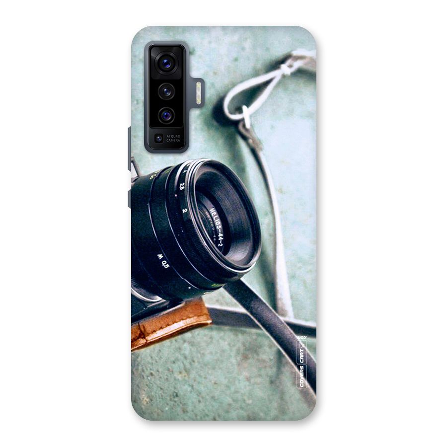 Leather Camera Lens Back Case for Vivo X50