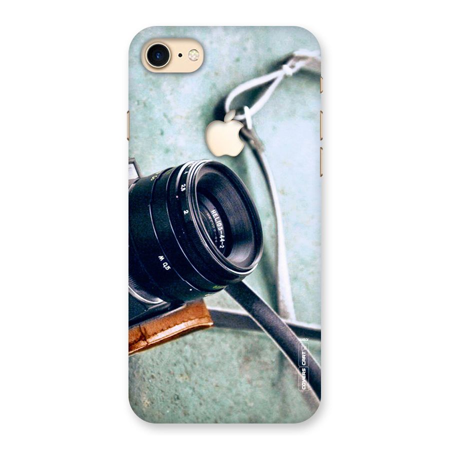 Leather Camera Lens Back Case for iPhone 7 Apple Cut