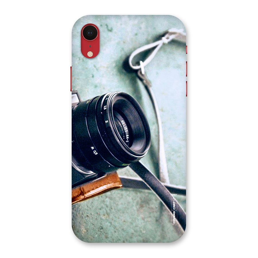 Leather Camera Lens Back Case for iPhone XR