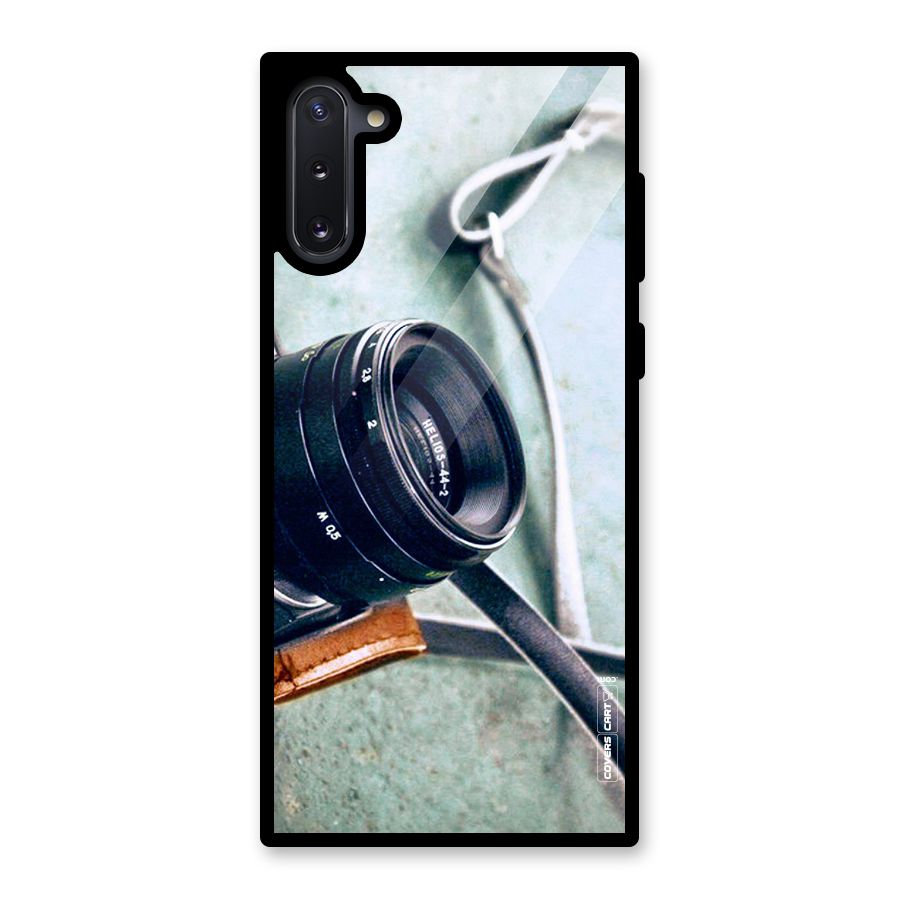 Leather Camera Lens Glass Back Case for Galaxy Note 10