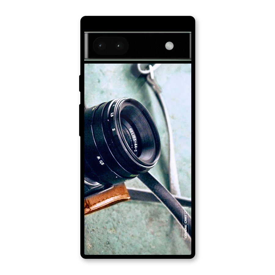Leather Camera Lens Glass Back Case for Google Pixel 6a