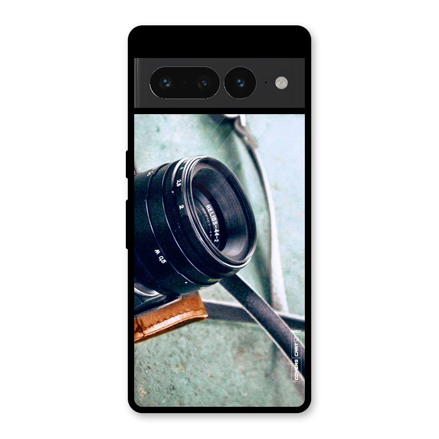 Leather Camera Lens Glass Back Case for Google Pixel 7 Pro