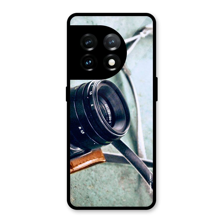 Leather Camera Lens Glass Back Case for OnePlus 11