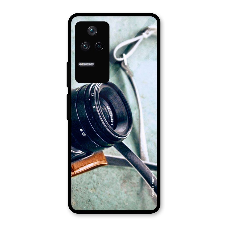 Leather Camera Lens Glass Back Case for Poco F4 5G