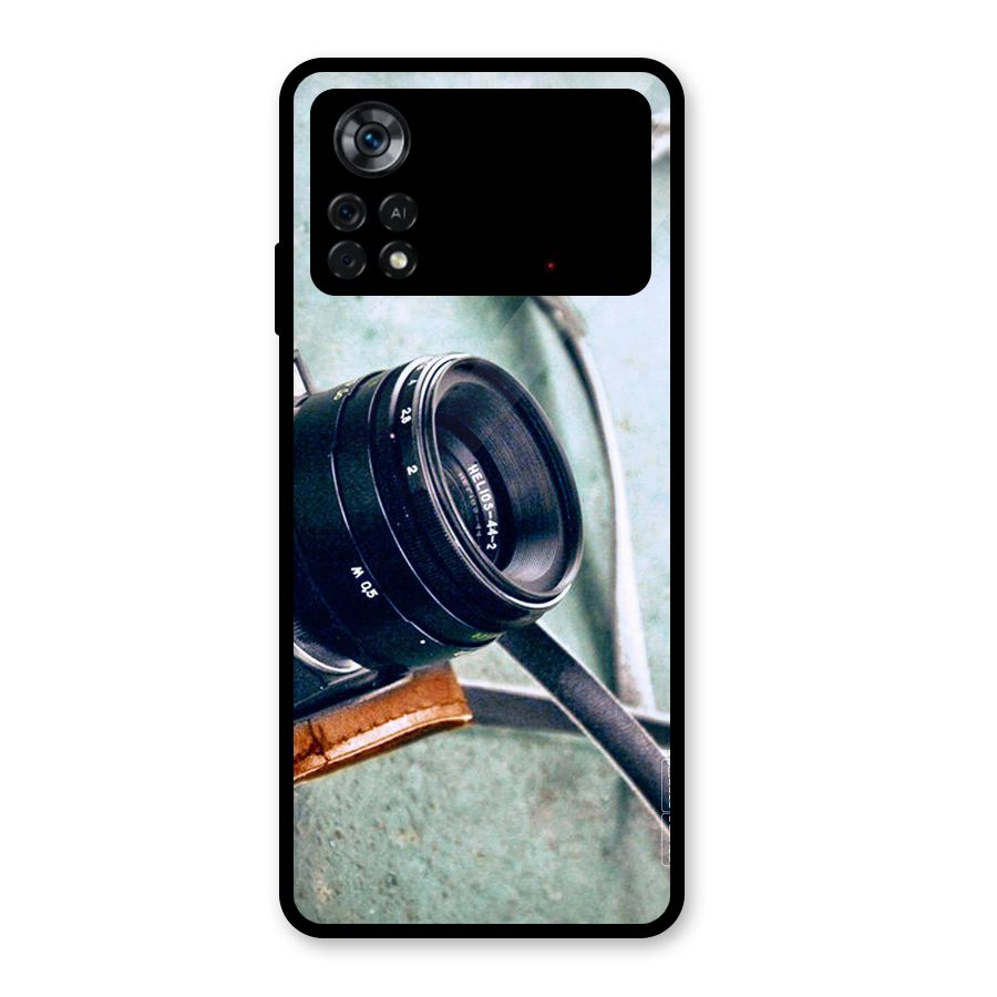 Leather Camera Lens Glass Back Case for Poco X4 Pro 5G
