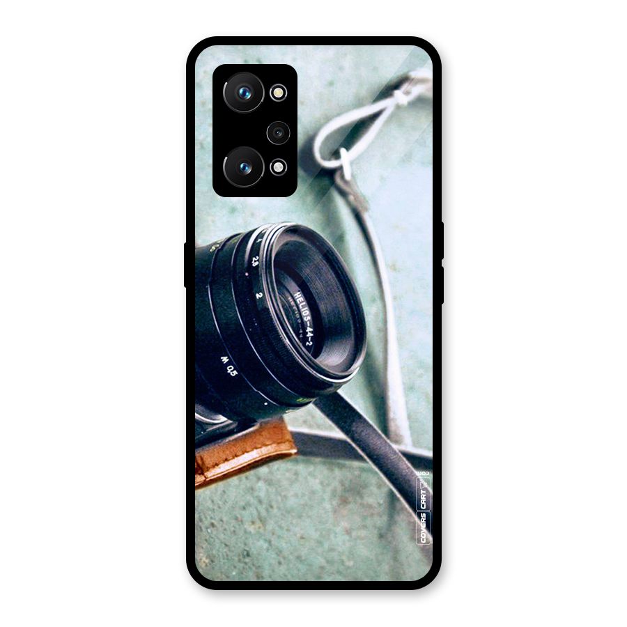 Leather Camera Lens Glass Back Case for Realme GT Neo 3T