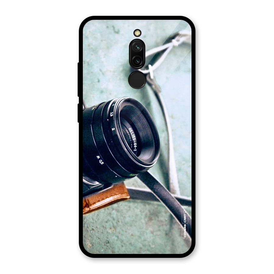 Leather Camera Lens Glass Back Case for Redmi 8