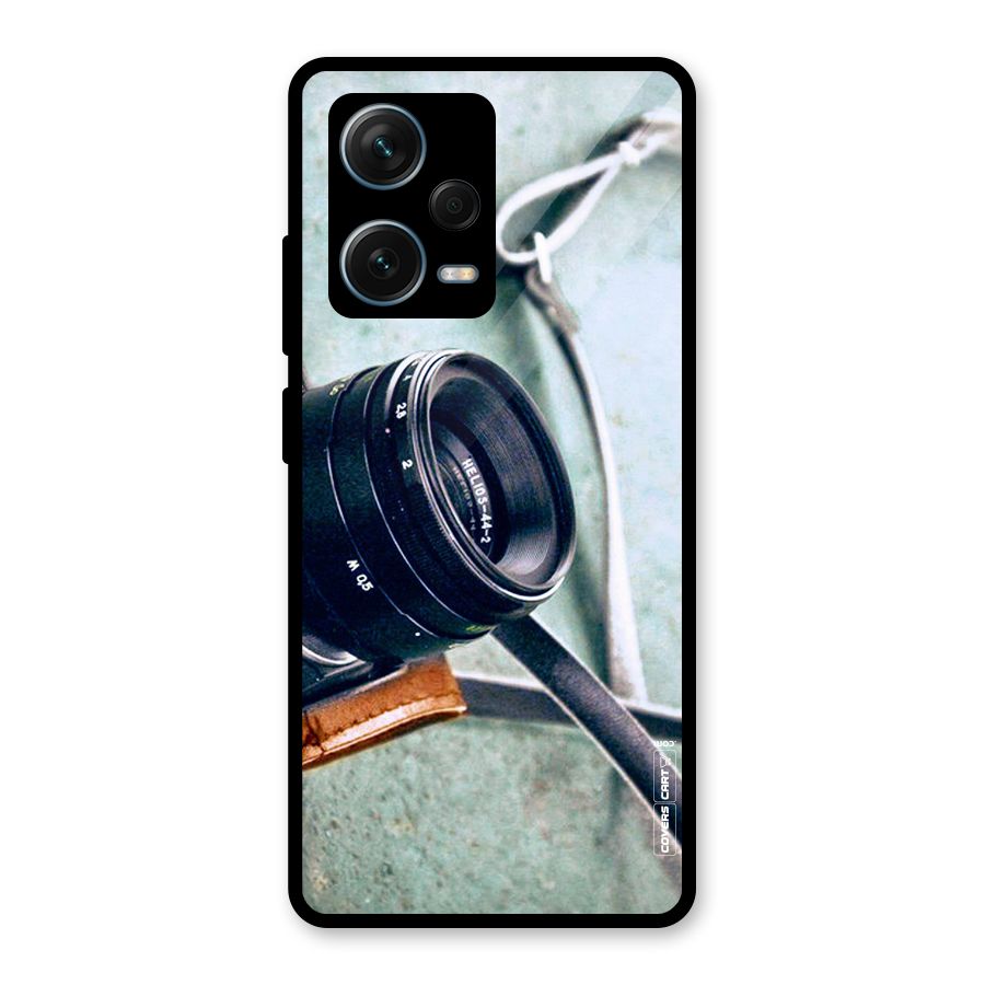 Leather Camera Lens Glass Back Case for Redmi Note 12 Pro Plus 5G