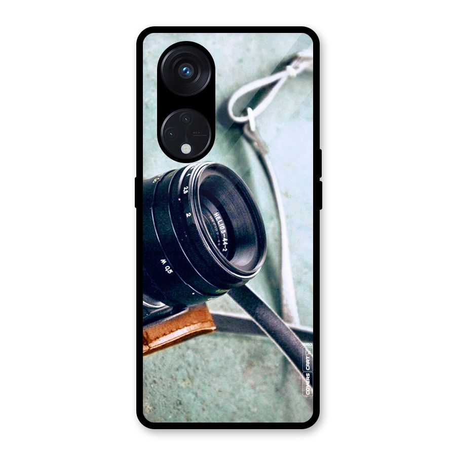 Leather Camera Lens Glass Back Case for Reno8 T 5G
