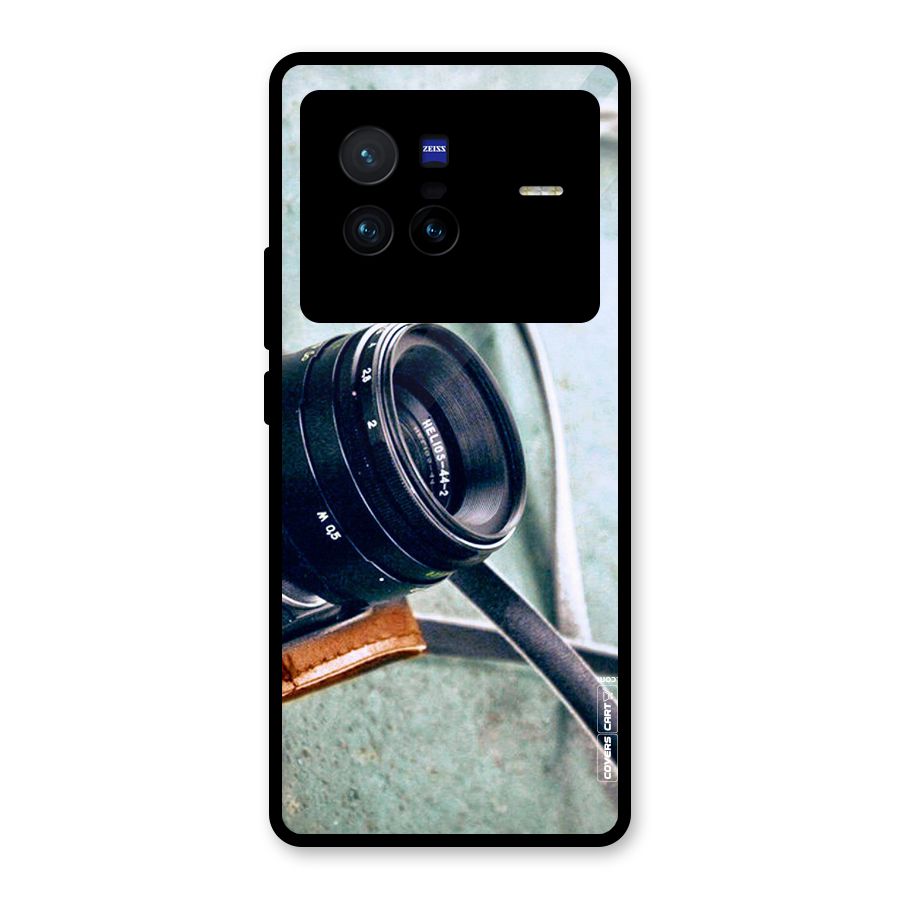 Leather Camera Lens Glass Back Case for Vivo X80