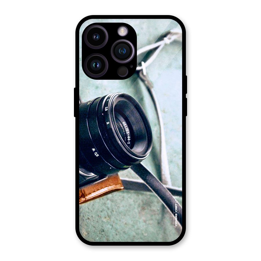 Leather Camera Lens Glass Back Case for iPhone 14 Pro Max