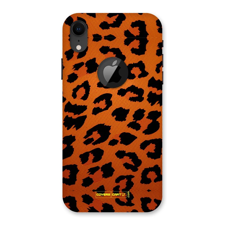 Leopard Back Case for iPhone XR Logo Cut