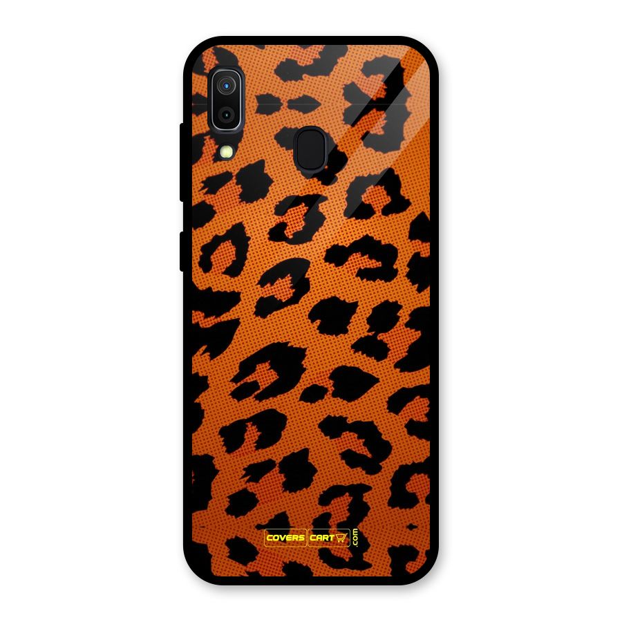 Leopard Glass Back Case for Galaxy A30