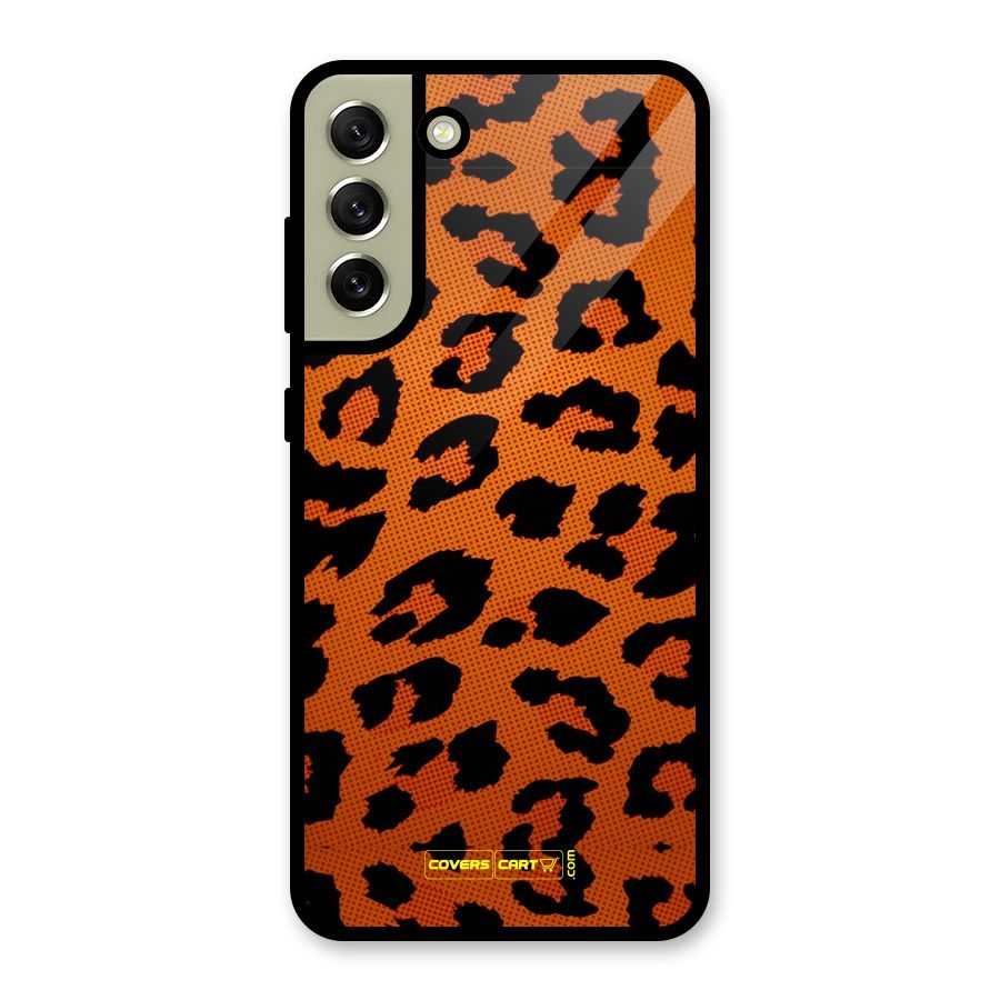Leopard Glass Back Case for Galaxy S21 FE 5G