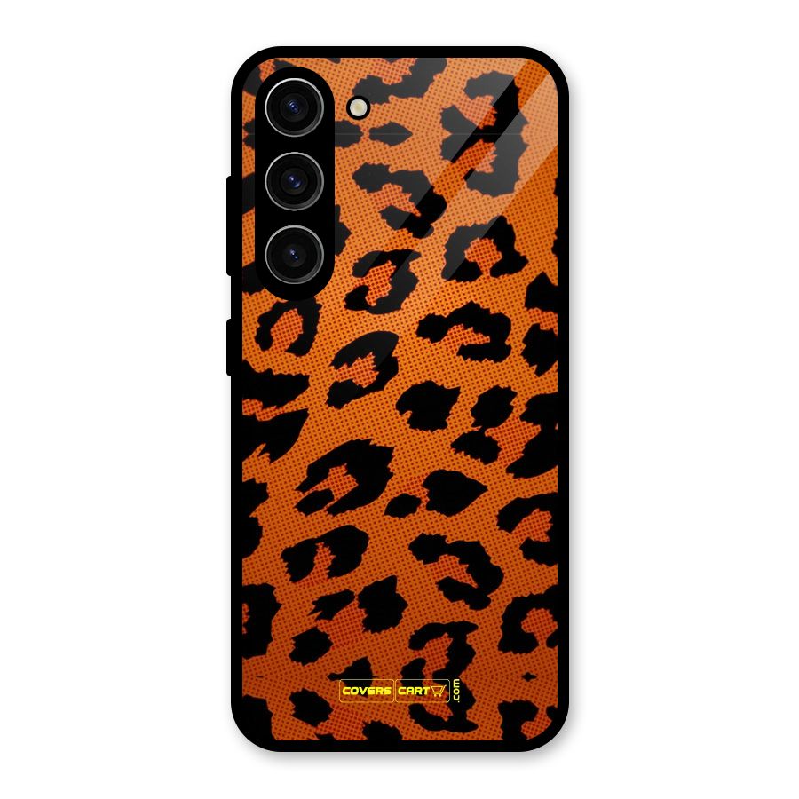 Leopard Glass Back Case for Galaxy S23