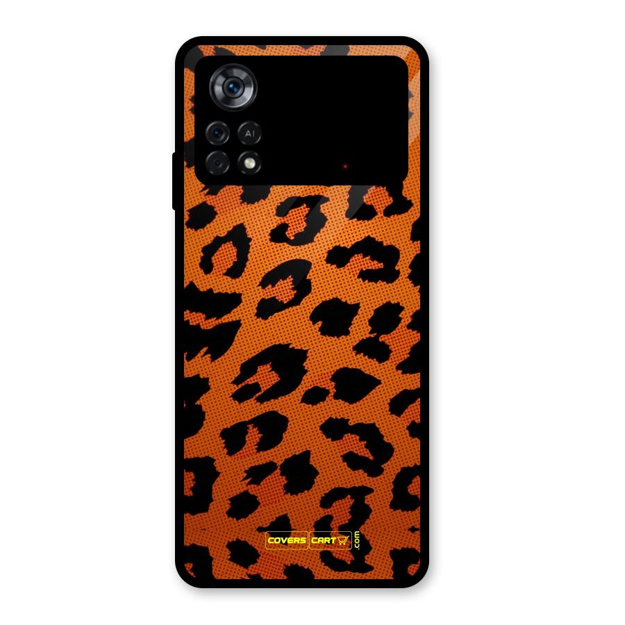 Leopard Glass Back Case for Poco X4 Pro 5G