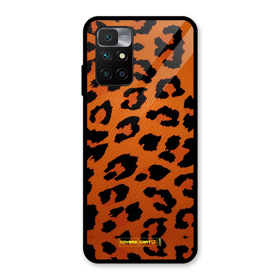 Leopard Glass Back Case for Redmi 10 Prime