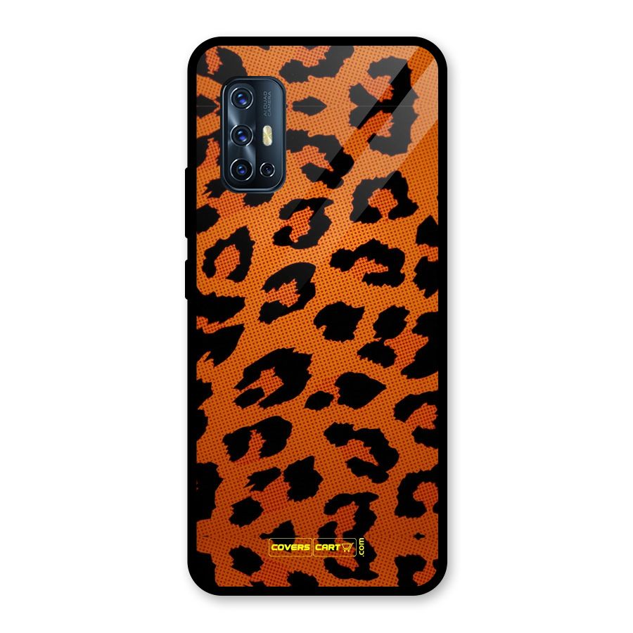 Leopard Glass Back Case for Vivo V17