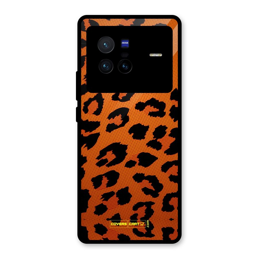 Leopard Glass Back Case for Vivo X80