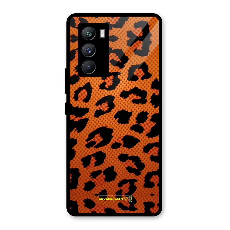 Leopard Glass Back Case for Vivo iQOO 9 SE