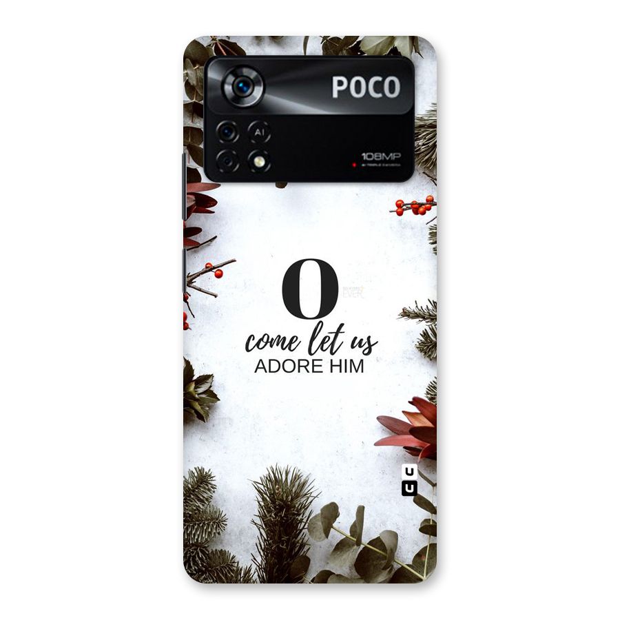 Lets Adore Him Back Case for Poco X4 Pro 5G
