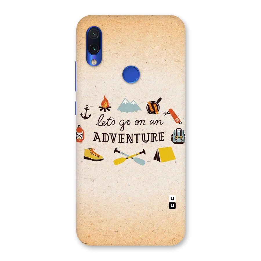 Lets Adventure Life Back Case for Redmi Note 7