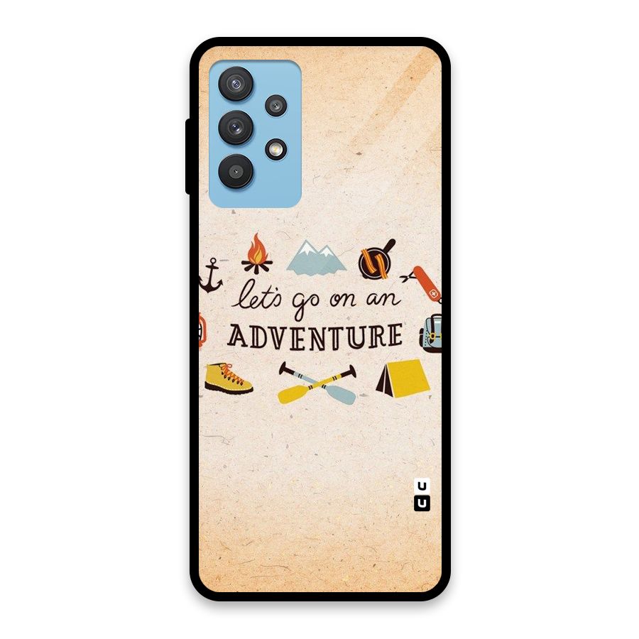 Lets Adventure Life Glass Back Case for Galaxy M32 5G