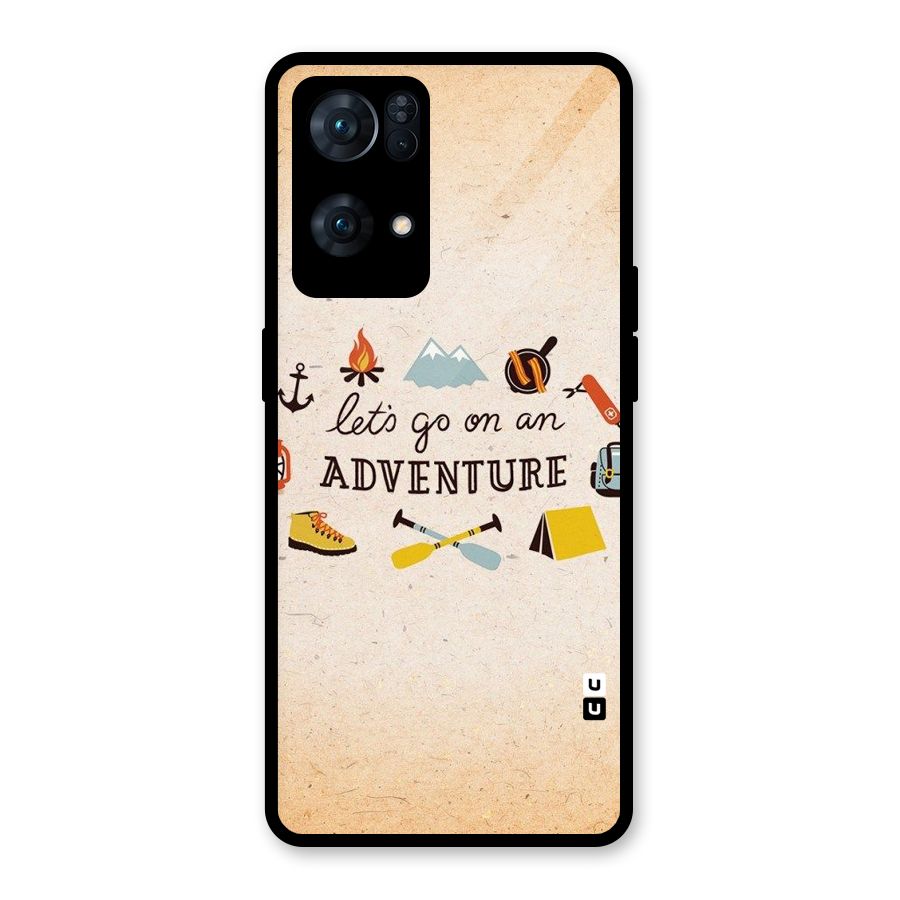 Lets Adventure Life Glass Back Case for Oppo Reno7 Pro 5G