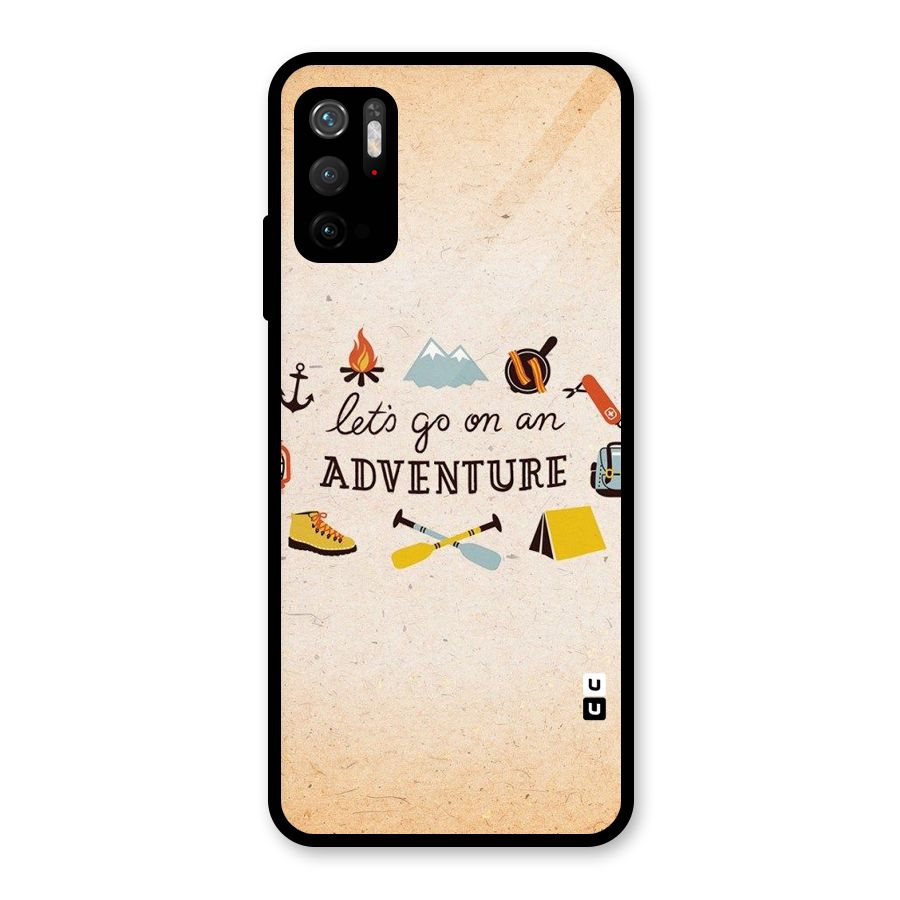 Lets Adventure Life Glass Back Case for Poco M3 Pro 5G