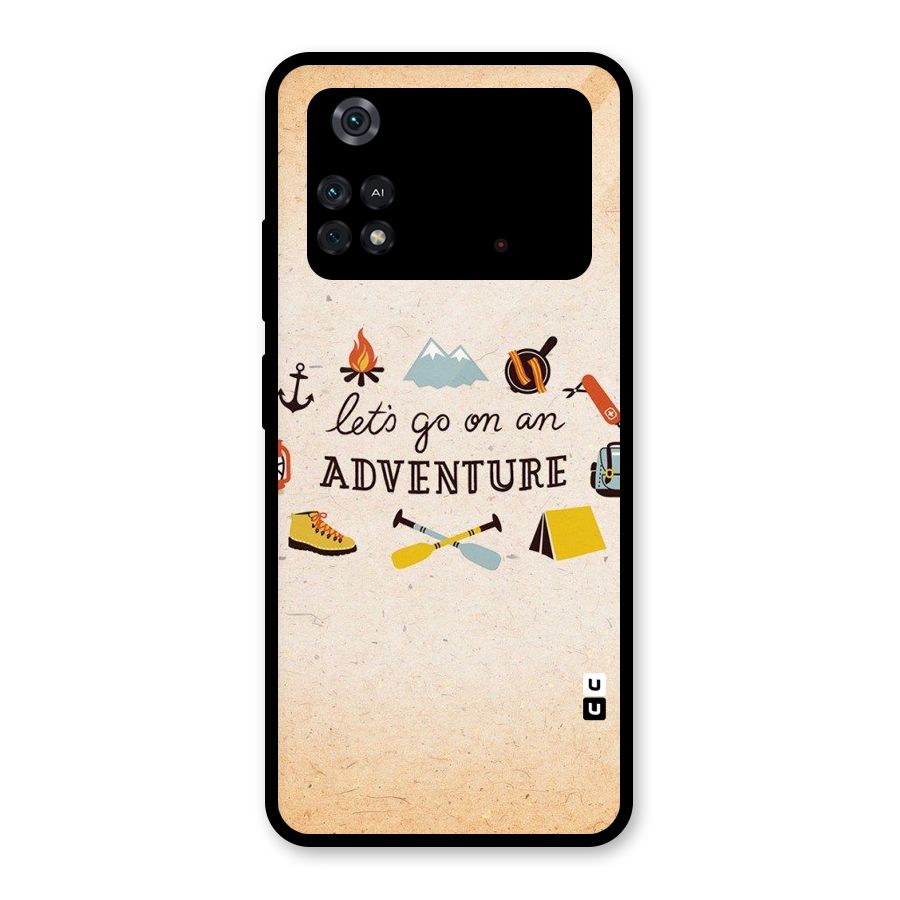 Lets Adventure Life Glass Back Case for Poco M4 Pro 4G