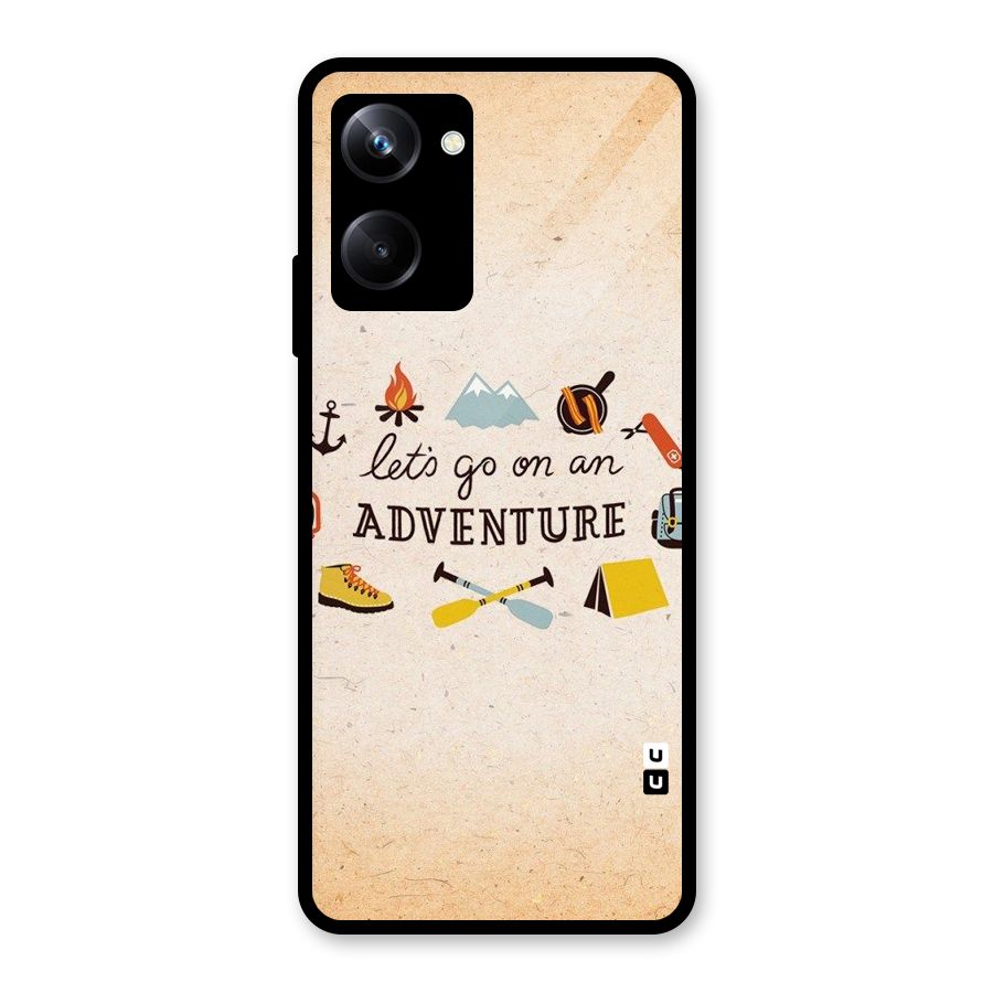 Lets Adventure Life Glass Back Case for Realme 10 Pro