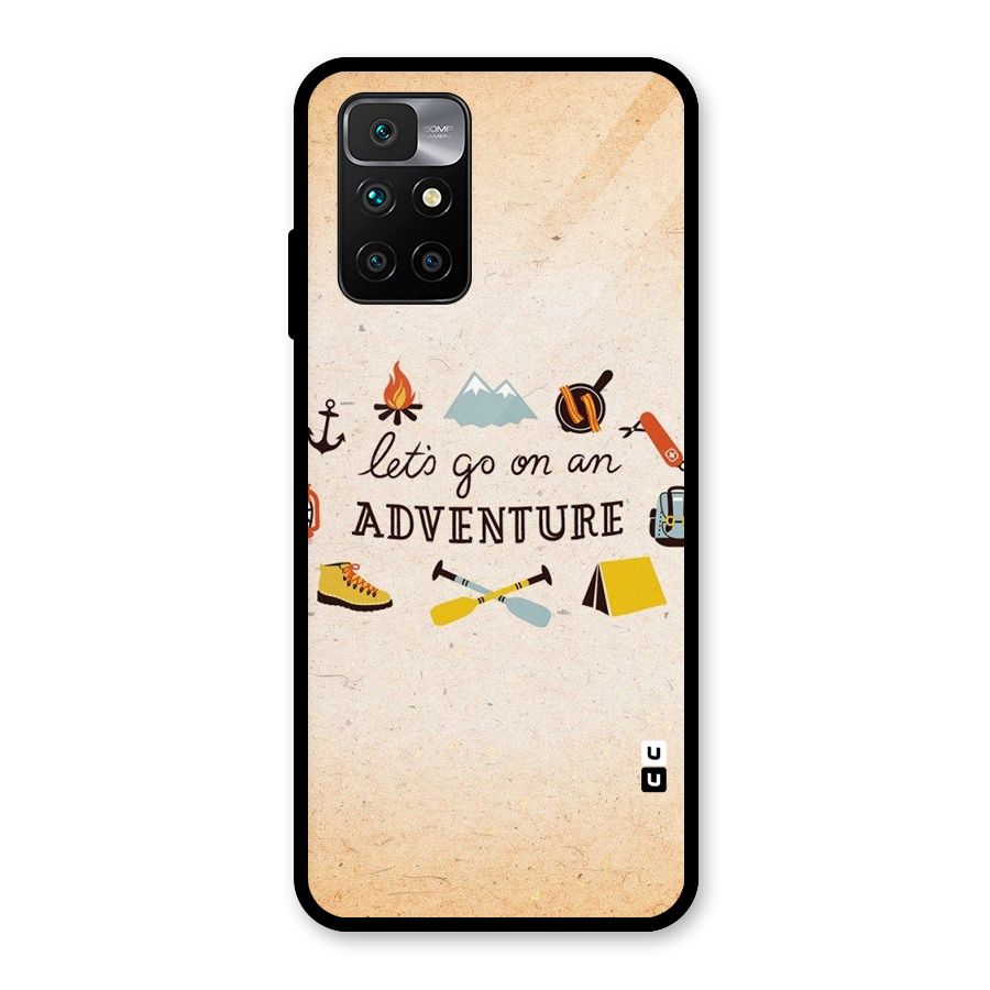 Lets Adventure Life Glass Back Case for Redmi 10 Prime