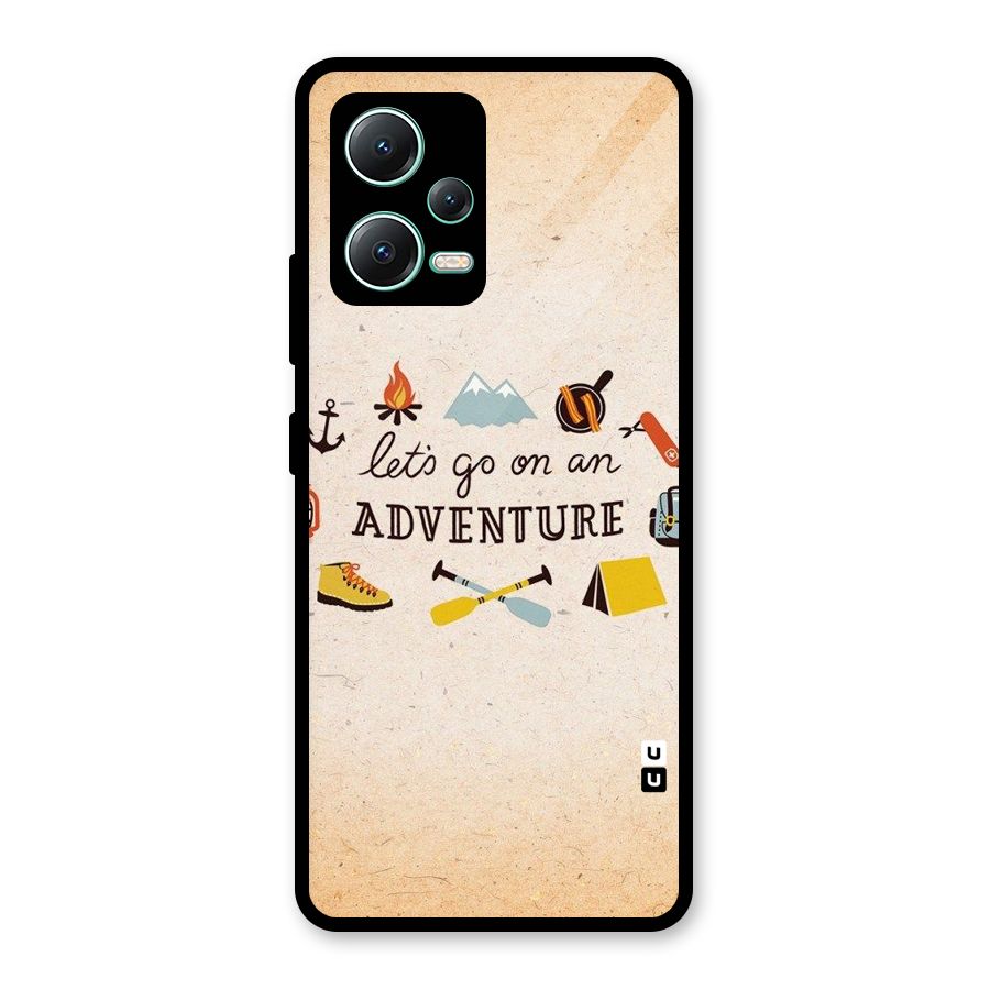 Lets Adventure Life Glass Back Case for Redmi Note 12 5G