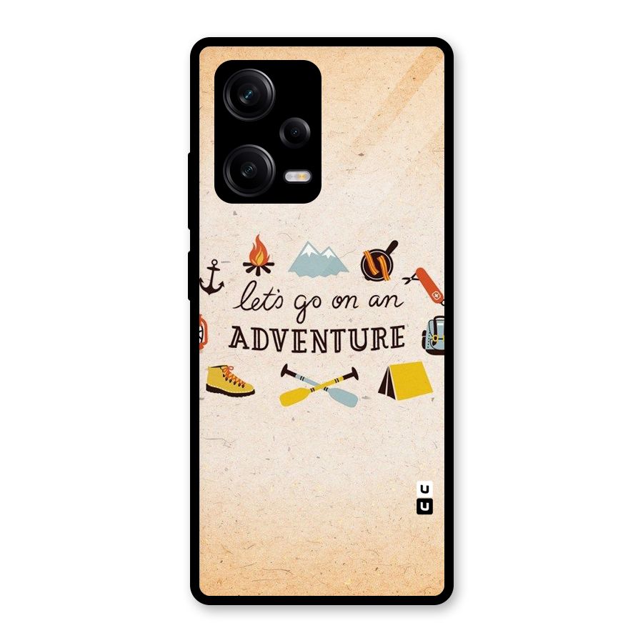 Lets Adventure Life Glass Back Case for Redmi Note 12 Pro