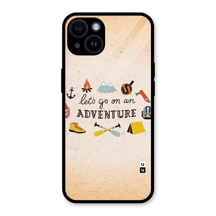 Lets Adventure Life Glass Back Case for iPhone 14