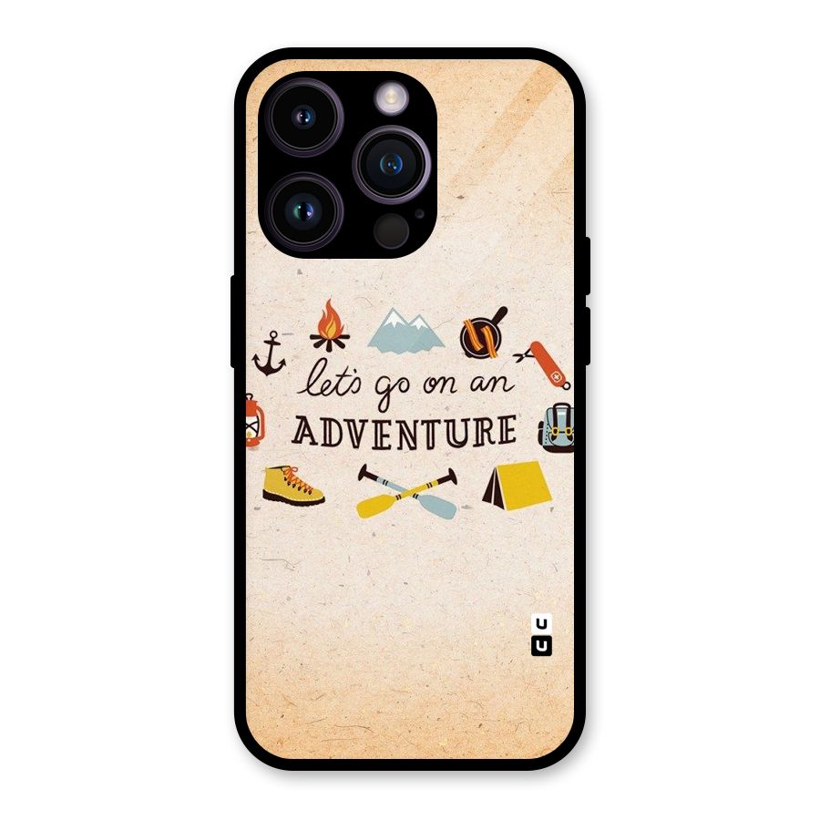 Lets Adventure Life Glass Back Case for iPhone 14 Pro