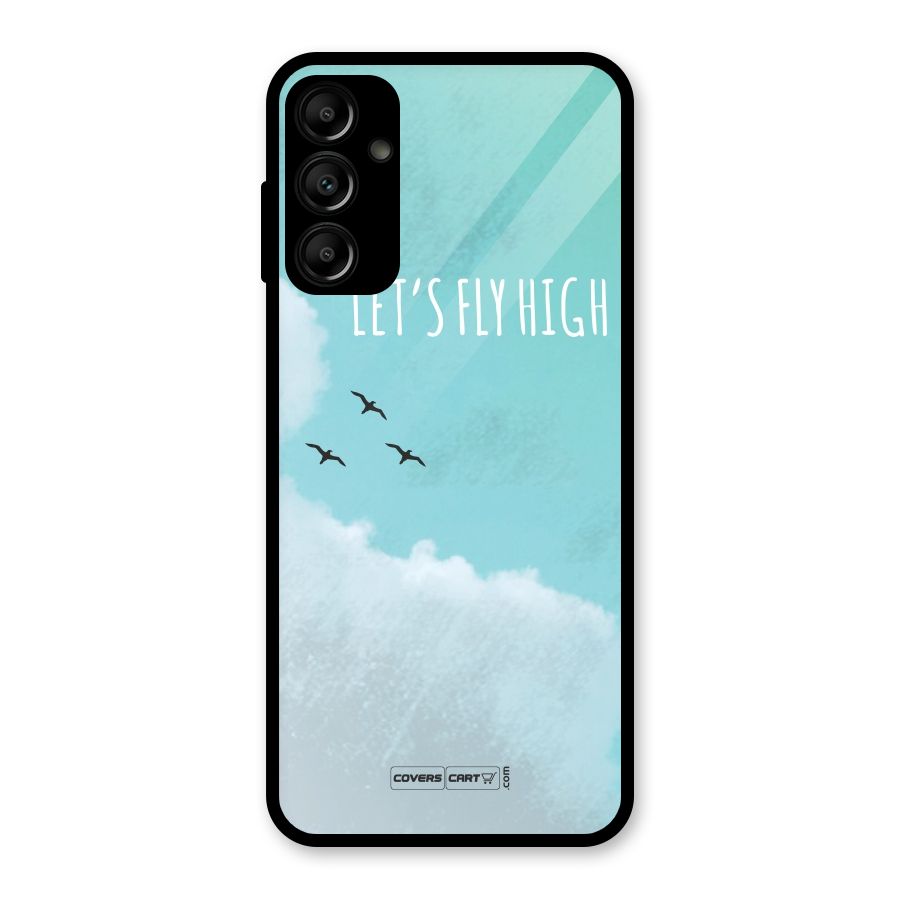 Lets Fly High Glass Back Case for Galaxy A14 5G
