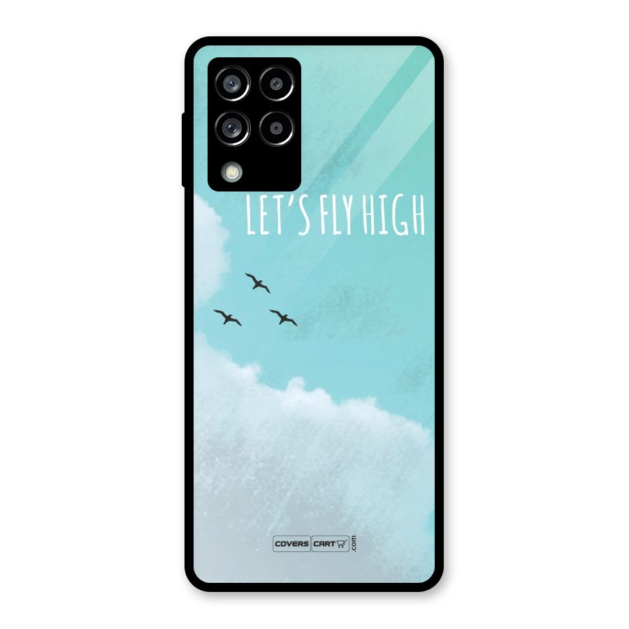 Lets Fly High Glass Back Case for Galaxy M53 5G