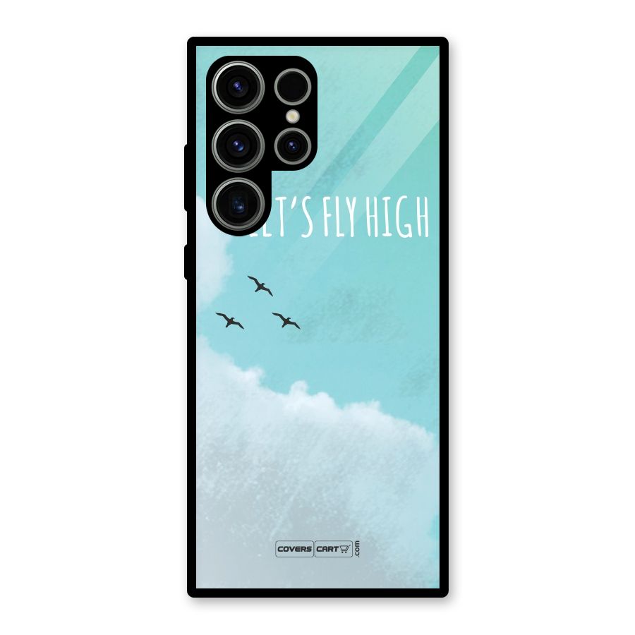 Lets Fly High Glass Back Case for Galaxy S23 Ultra