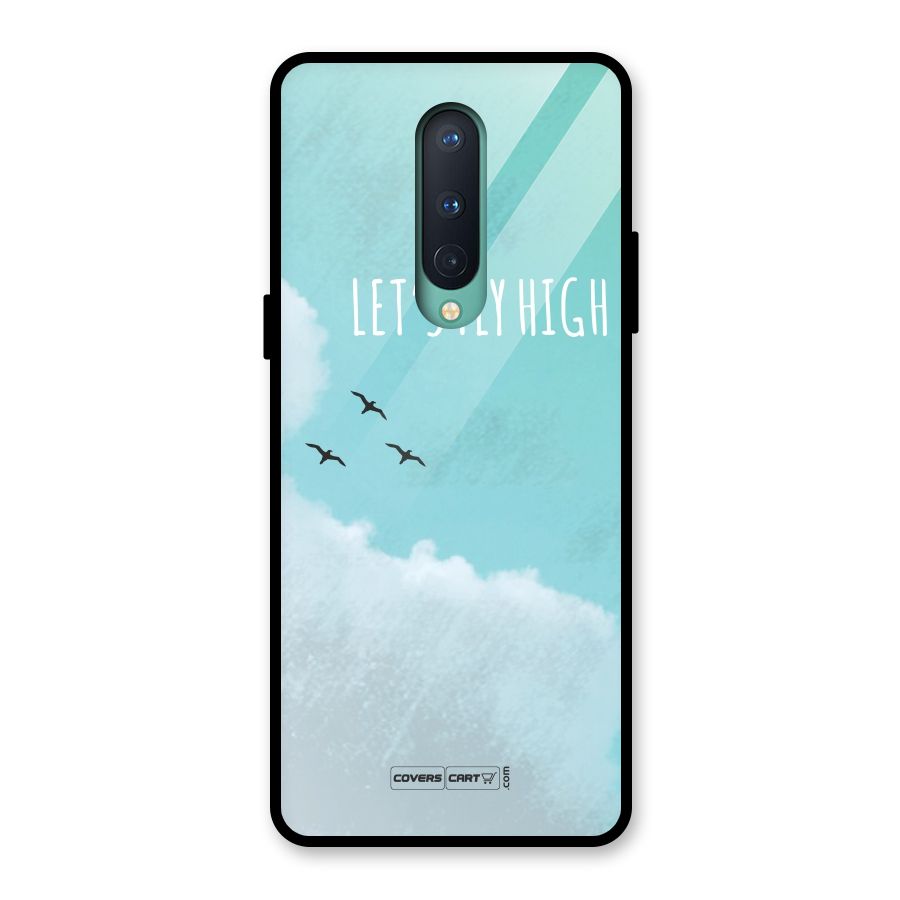 Lets Fly High Glass Back Case for OnePlus 8