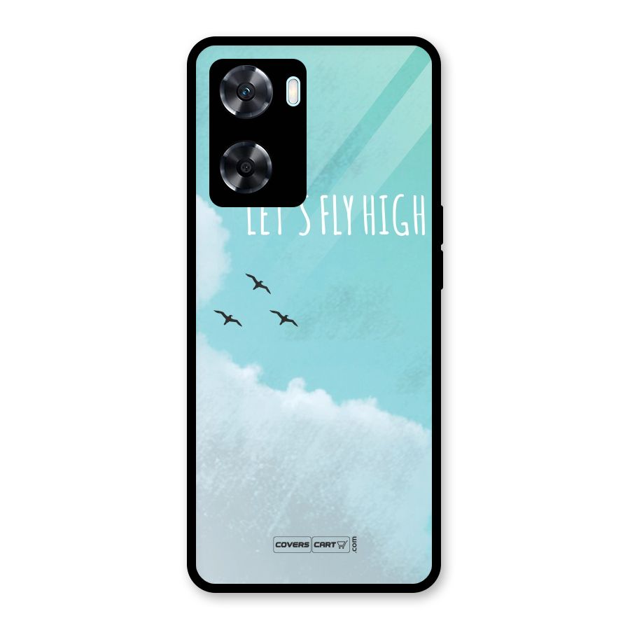 Lets Fly High Glass Back Case for Oppo A77