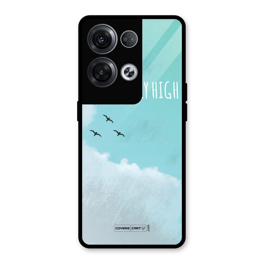 Lets Fly High Glass Back Case for Oppo Reno8 Pro 5G