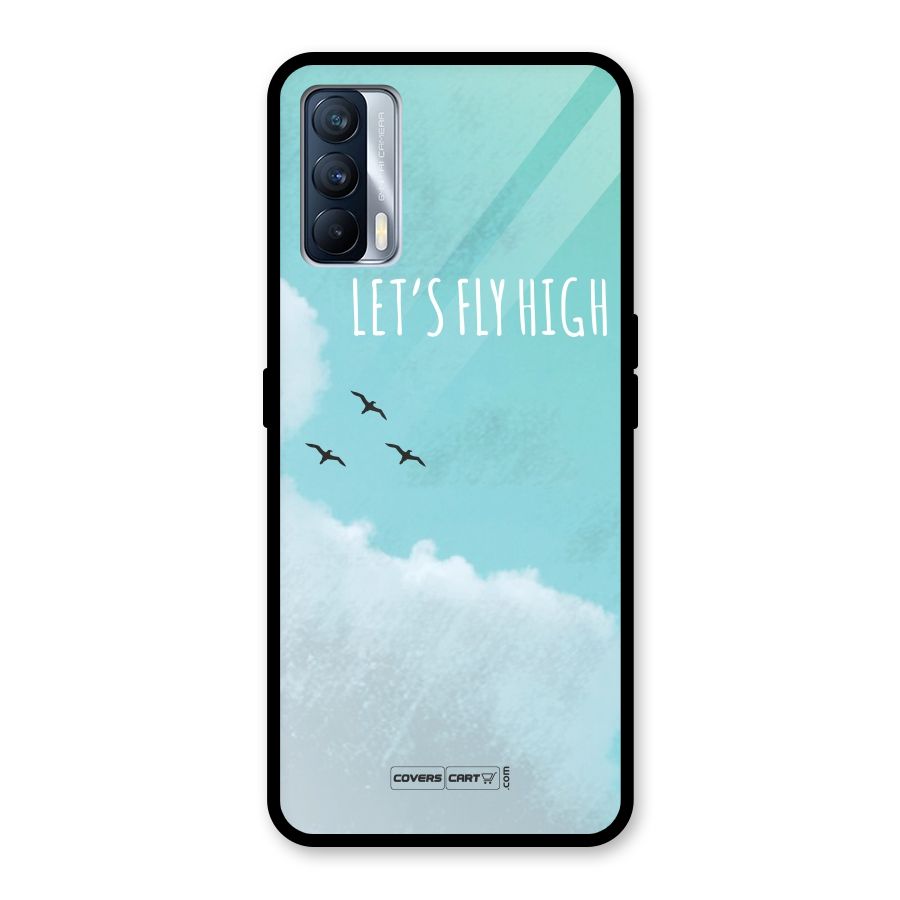 Lets Fly High Glass Back Case for Realme X7
