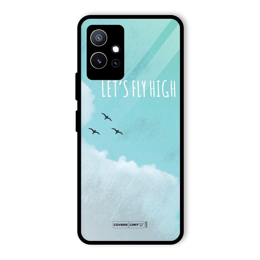 Lets Fly High Glass Back Case for Vivo T1 5G