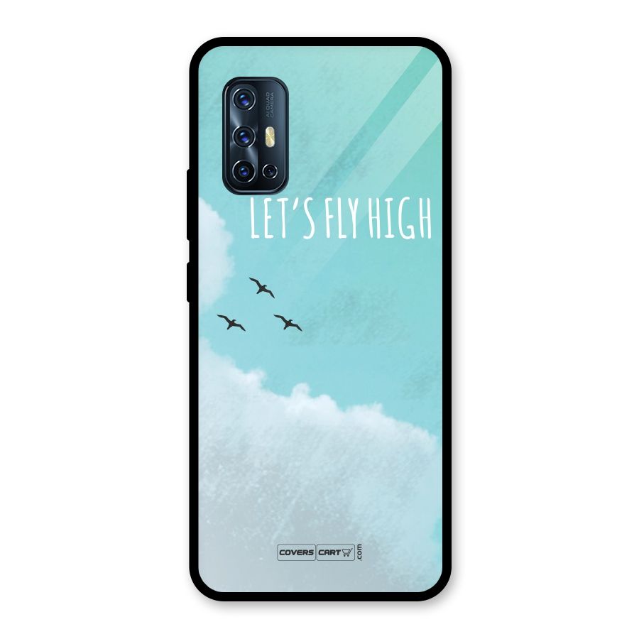 Lets Fly High Glass Back Case for Vivo V17